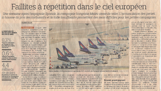 extracted from Le Figaro (4th-5th feb.2012)